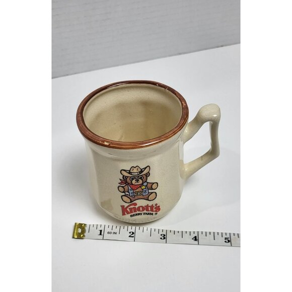 Vintage Knotts Berry Farm Ceramic Coffee Mug With Cowboy Bear Graphic - Picture 7 of 7